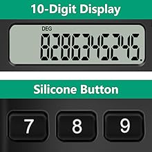 10-Digit Display, Silicone Button