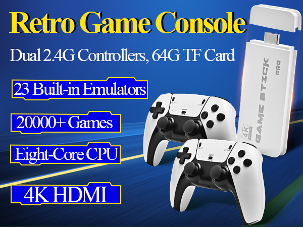 old games console with games