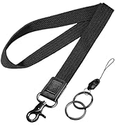 Fishent Stretchy Neck Lanyard, Cute Keychain Lanyard for Women Men Teacher, Long Lanyard for ID B...