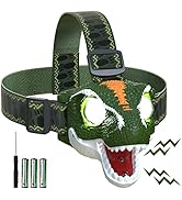 LED Headlamp for Kids, Outdoor Toys Head Lamp Flashlight for Boys &amp; Girls, 3.4oz Lightweight Head...