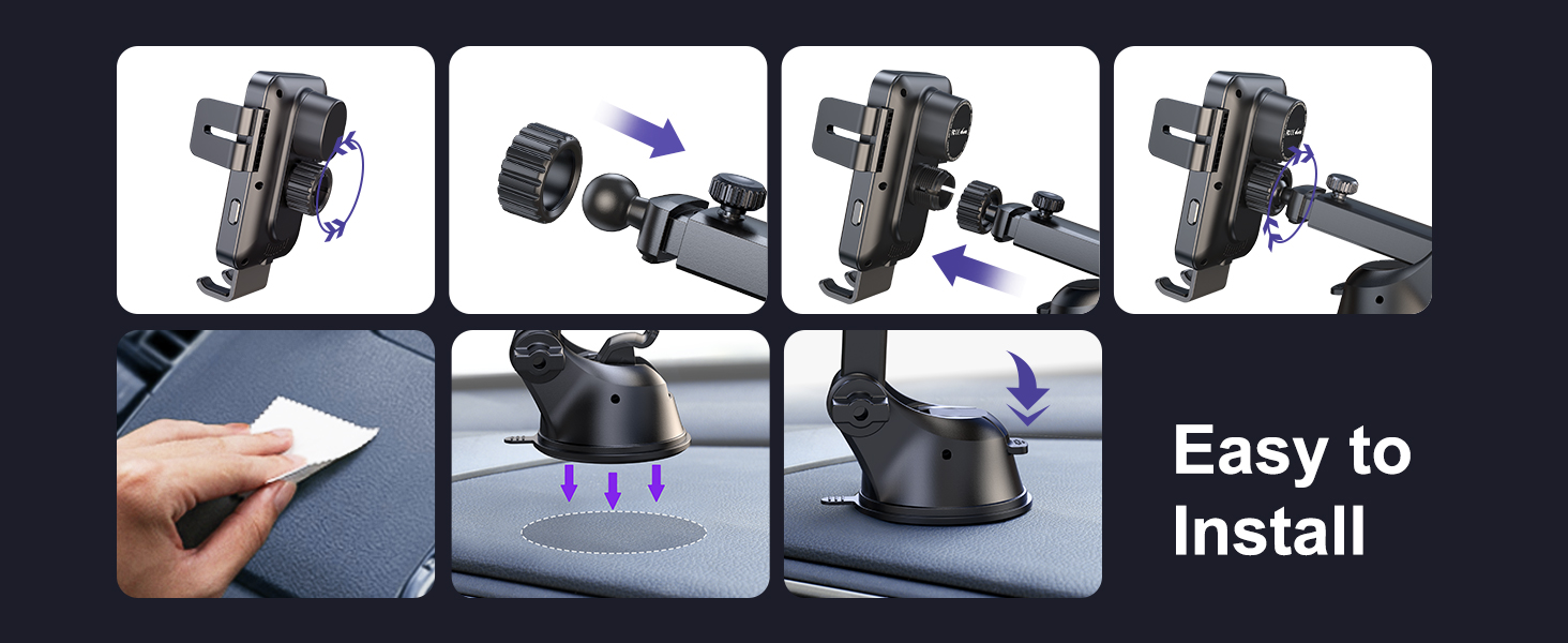 wireless car charger mount