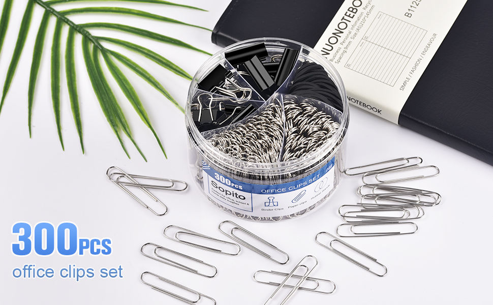300pcs binder clips 