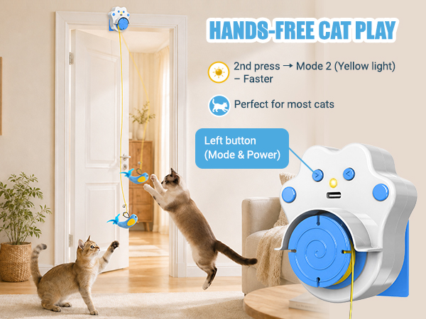 Play Mode(Yellow)-For most cats