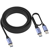 OkyLink USB 3.0/3.2 Gen 1 Data Cable A Male to A Male 5Gbps with Aluminum Shell for Barcode Scann...