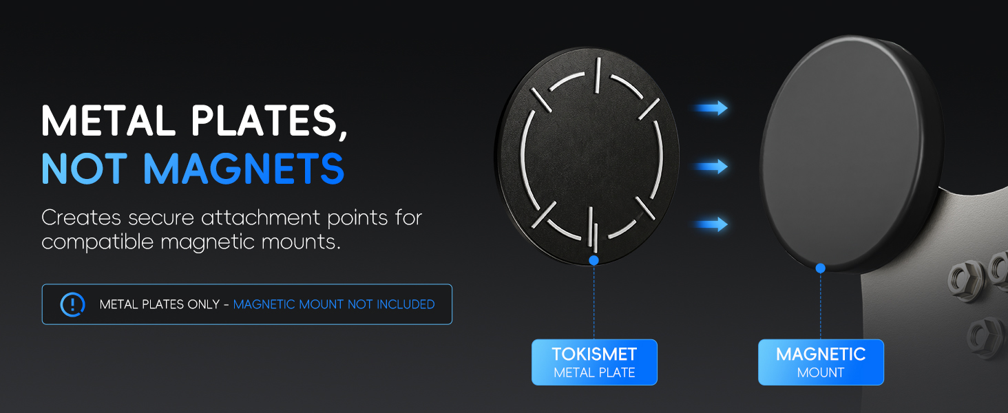 METAL PLATES NOT MAGNETS
