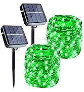 Joomer Solar String Lights Outdoor, 2Pack Total 100FT 300LED 8 Modes Solar Fairy Lights,Waterproo...