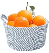 LUSCREAL Woven Baskets for Storage, Decorative Storage Baskets Cute Storage Organizer Cat Cotton ...