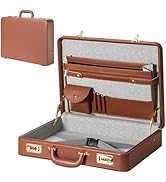LOCKCURX Briefcases for Men, Anti-Theft Dual Lock Briefcase with 16 Inch Laptop Compartment, Wate...