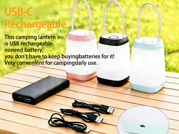 3 Pack Rechargeable LED Camping Light, Camping Lantern