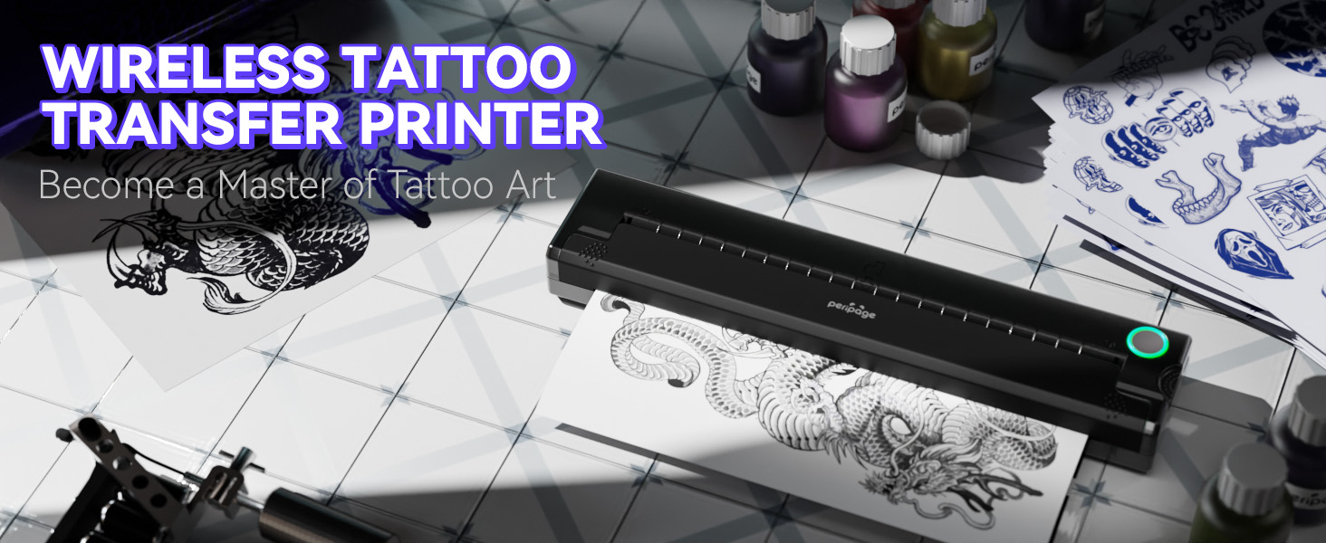 Wireless Tattoo Transfer Printer