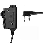 OPSMEN EARMOR Tactical M51 Kenwood Version PTT Military Standard 7.0 Plug for Radio Adapter Black
