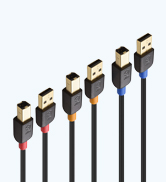 3-Pack USB Cable/USB Printer Cable 6 ft