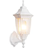 EMART Outdoor Front Porch Light, Exterior Anti-Corrosion, Waterproof Aluminum &amp; Glass Shades Wall...