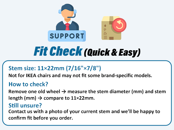 wheels for office chair