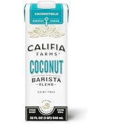 Califia Farms - Coconut Barista Blend Coconut Milk, 32 oz, Shelf Stable, Dairy Free, Plant Based,...