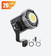 ULANZI 120W Bi-Color LED Video Light, 2700K-6500K 20700 lux/m COB Bowens Mount Photography Studio...
