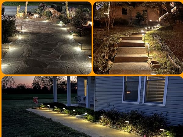 solar path light outdoot waterproof