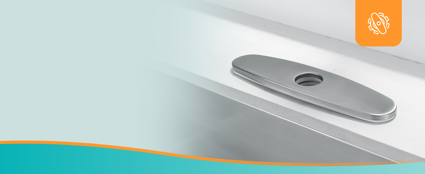 Stainless faucet plate