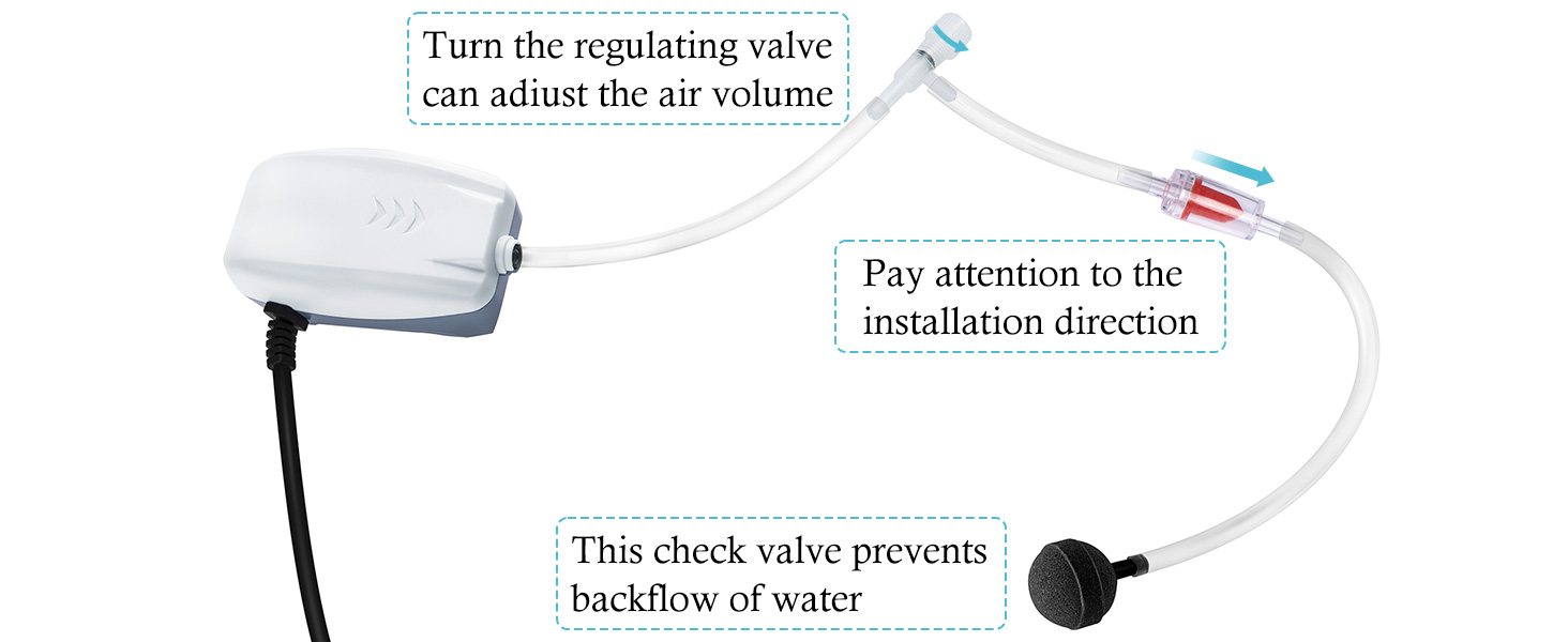 HITOP 2W Single outlet aquarium air pump
