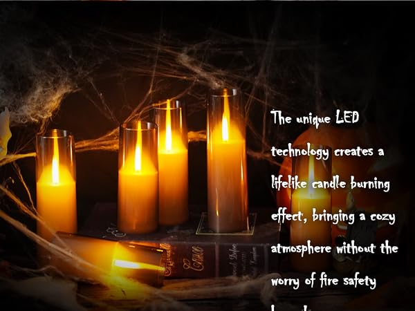 halloween decor led candles