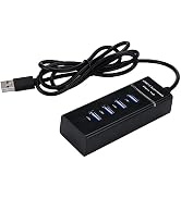 USB Hub Multi USB Splitter USB 3.0 Port Extender Hub with 4 Ports, USB Extension Cable Super Spee...