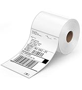 Rollo Direct Thermal Shipping Labels - 500 4x6 Thermal Label Roll - Perforated and Strong Adhesiv...