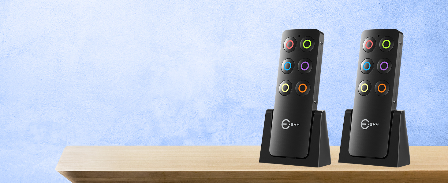 Esky Key Finder Locator with Sound, Stick-on TV Remote Control Finder, Item Locator Tags