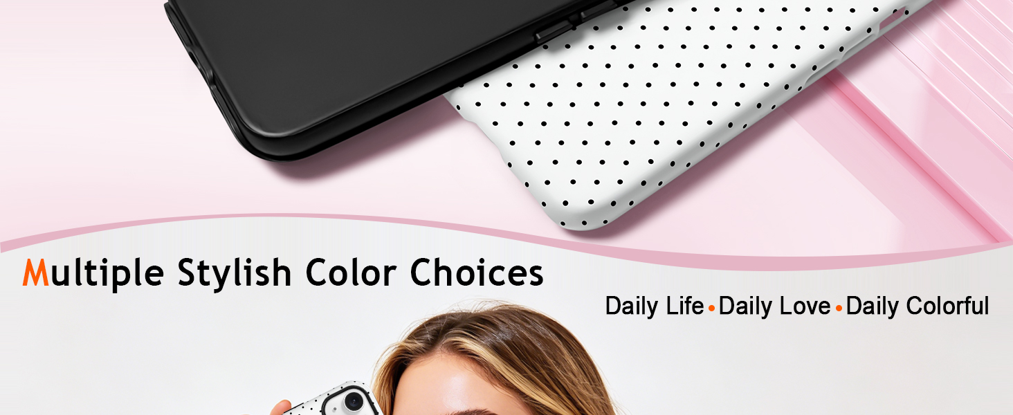 cute iphone case 13/14 polka dots aesthetic