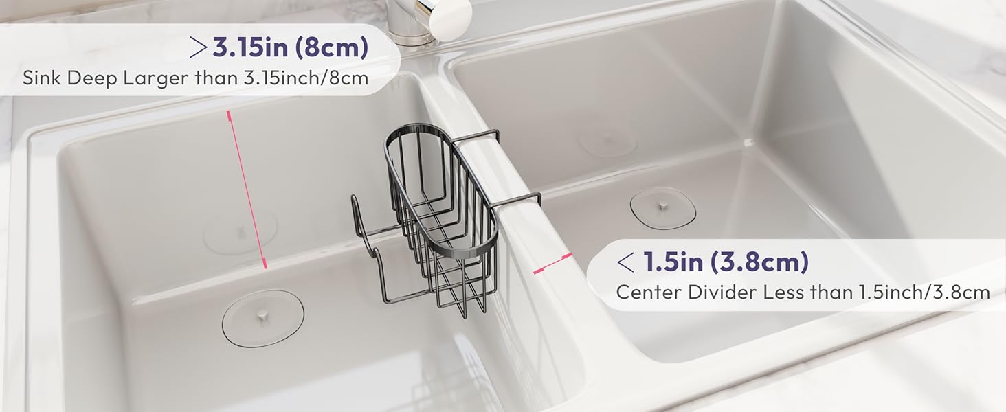 Sponge Holder for Kitchen Sink Kitchen Sink Caddy Hanging Sponge Caddy Organizer