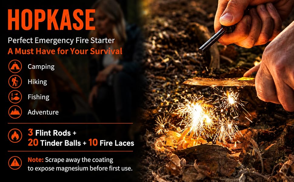 Perfect Emergency Fire Starter A Must Have for Your Survival Camping Hiking Fishing Adventure