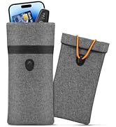 Faraday Bag, RFID Signal Blocking Bag, GPS Car Key Cell Phone Signal FOB Blocker Wallet Shielding...