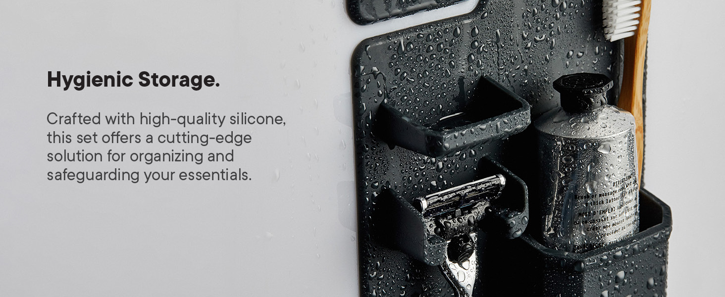 The Ultimate Silicone Shower Organizer.