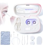 Portable Contact Lens Cleaner, ALLGLAM Automatic Ultrasonic Contact Lens Cleaner Machine with USB...