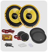 Pyle 2Way Custom Component Speaker System-6.5” 400 Watt Component with Electroplated Plastic Bask
