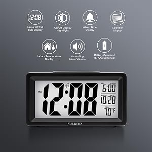 alarm clocks for bedroom bedside table nightstand
