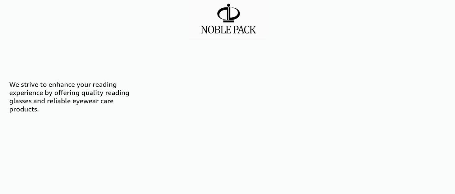 Noble Pack - Reading Glasses - Optical - Eyeglass Cases - Lens Wipes 