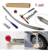 CYGOODS Car Auto Car Dent Removal Fender Damage Repair Puller Lifter Arc Crowbar Tools Hook Rods kit