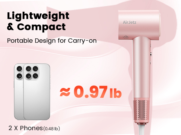 Lightweight hair dryer