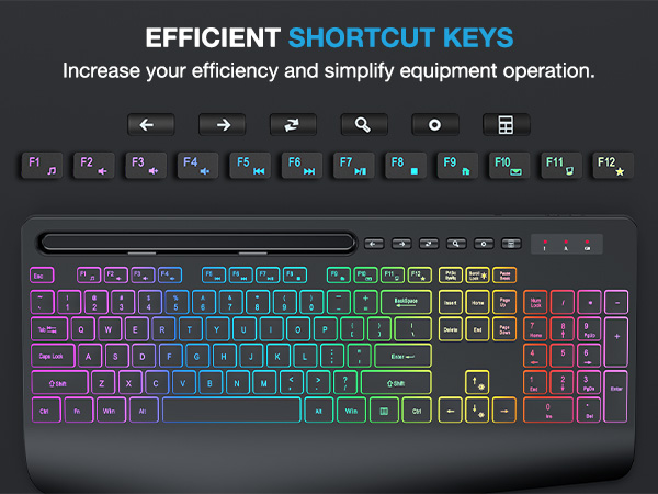 backlit wireless keboard and mouse