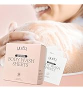 YUCO Travel Body Wash Sheets Travel Pack 25 Sheets,Individual Sachet,for Body Wash,Camellia Japon...