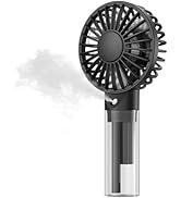 TOPK Portable Misting Fan - Rechargeable Handheld Personal Spray Water Mist Fan 32ml Water Tank M...