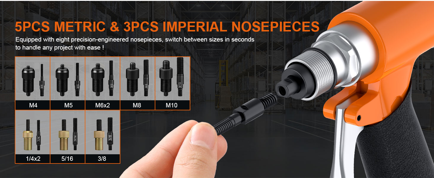 Heavy-Duty Riveters Setting Kit