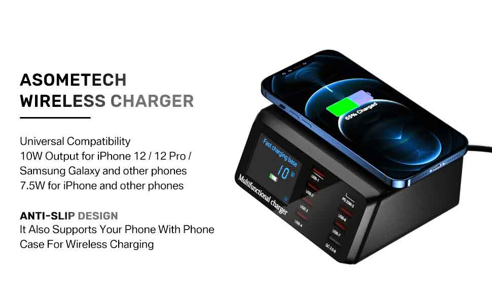 5W 7W 10W QI Wireless Charger For iPhone 12 11 XS Max Samsung Galaxy and other Smart Phones