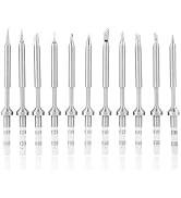 TS100 Soldering Iron Tip, Mini Soldering Iron Tips, Electric Mini Pen Type Stainless Steel Solder...