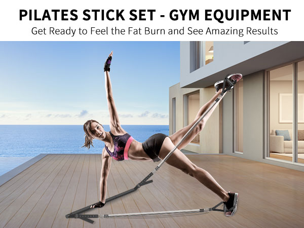 pilates bar kit with resistance bands , resistance bands full body workout,christmas decorations