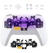 KD.FLY 12 Buttons Clicky Kit with Omron Micro Switch for PS5 Controller BDM-030/040/050, Mouse Cl...