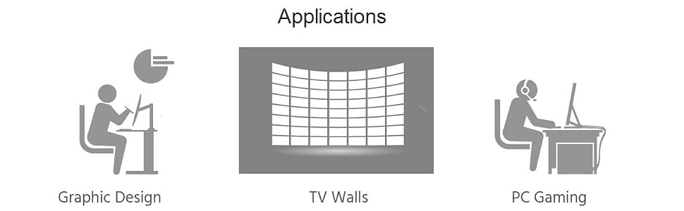 perfect for graphic design tv walls pc gaming