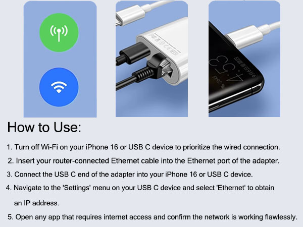 usbc to rj45 ethernet adapter