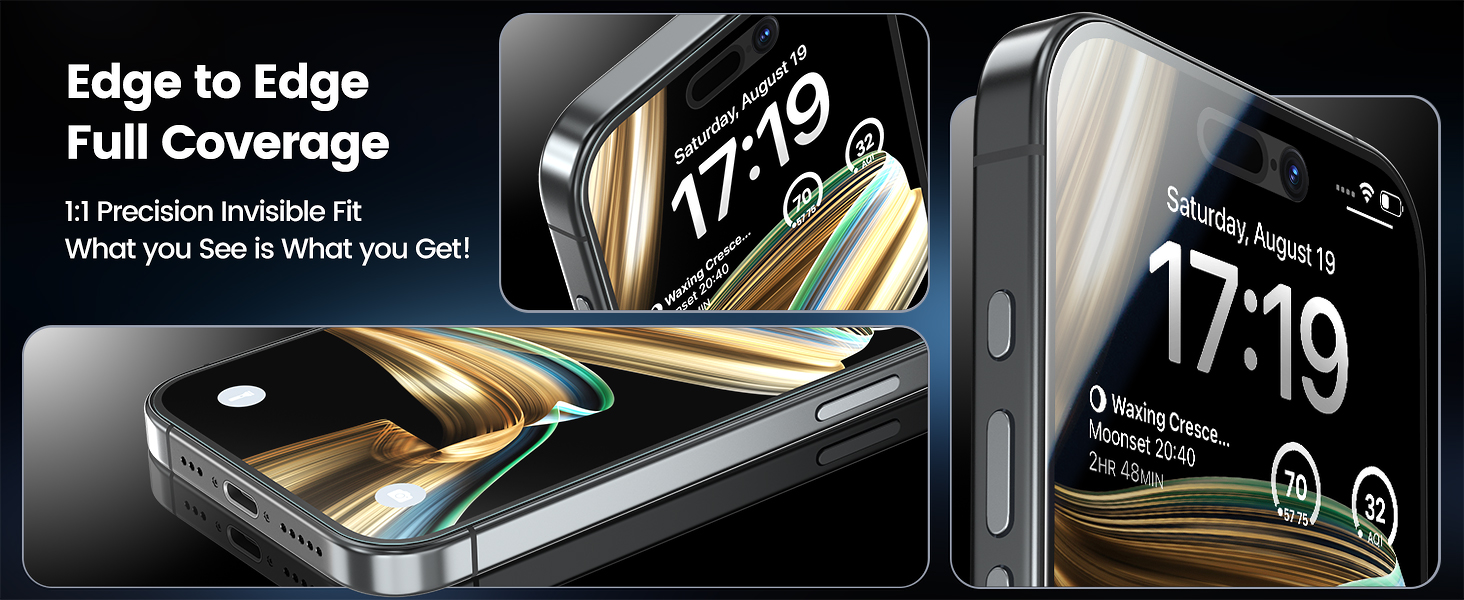 iphone 15 plus screen protector,Ease of installation,Fit