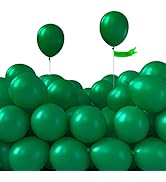 PartyWoo Green Balloons, 120 pcs 5 Inch Hunter Green Balloons, Latex Balloons for Balloon Garland...